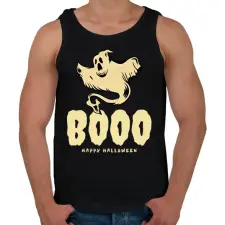 PRINTFASHION BOOO - Férfi atléta - Fekete atléta, trikó