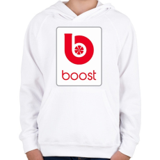 PRINTFASHION BOOST - Gyerek kapucnis pulóver - Fehér