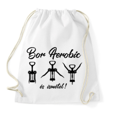 PRINTFASHION Bor Aerobic - Sportzsák, Tornazsák - Fehér tornazsák