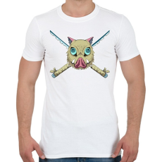 PRINTFASHION Bora and Katanas - Férfi póló - Fehér