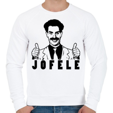 PRINTFASHION Borat - Férfi pulóver - Fehér