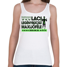 PRINTFASHION Borat legénybúcsú - Egyedi névvel, dátummal - Női atléta - Fehér