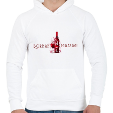 PRINTFASHION borban az igazság - Férfi kapucnis pulóver - Fehér férfi pulóver, kardigán