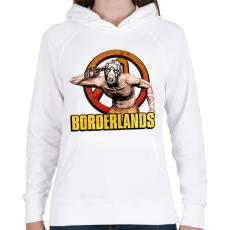 PRINTFASHION Borderlands Psycho - Női kapucnis pulóver - Fehér
