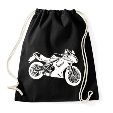 PRINTFASHION borifehér - Sportzsák, Tornazsák - Fekete tornazsák