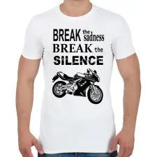 PRINTFASHION borifeliratos - Férfi póló - Fehér férfi póló