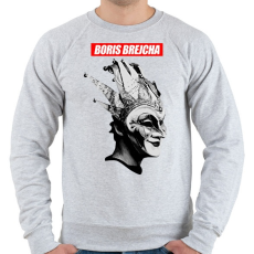 PRINTFASHION Boris Brejcha - Férfi pulóver - Sport szürke