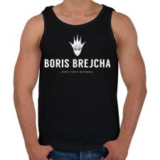 PRINTFASHION Boris Brejcha - high-tech minimal - Férfi atléta - Fekete atléta, trikó
