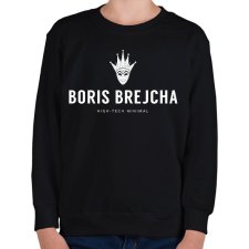 PRINTFASHION Boris Brejcha - high-tech minimal - Gyerek pulóver - Fekete gyerek pulóver, kardigán