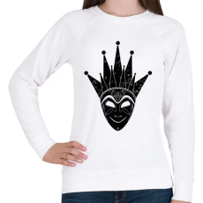 PRINTFASHION Boris Brejcha - Jelly Mask - Női pulóver - Fehér