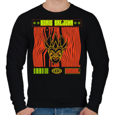 PRINTFASHION Boris Brejcha minimal - Férfi pulóver - Fekete férfi pulóver, kardigán