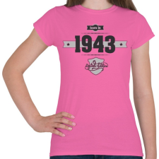 PRINTFASHION born-in-1943-(dark&lightgrey) - Női póló - Rózsaszín női póló