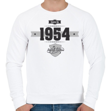 PRINTFASHION born-in-1954-(dark&lightgrey) - Férfi pulóver - Fehér férfi pulóver, kardigán