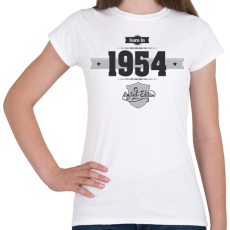 PRINTFASHION born-in-1954-(dark&lightgrey) - Női póló - Fehér