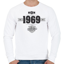 PRINTFASHION born-in-1969-(dark&lightgrey) - Férfi pulóver - Fehér férfi pulóver, kardigán