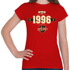 PRINTFASHION born-in-1996-cream-choco - Női póló - Piros