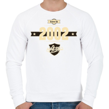 PRINTFASHION born-in-2002-cream-choco - Férfi pulóver - Fehér férfi pulóver, kardigán