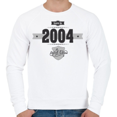 PRINTFASHION born-in-2004-(dark&lightgrey) - Férfi pulóver - Fehér