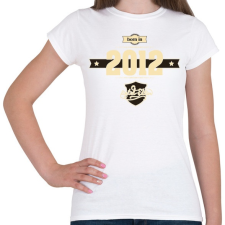 PRINTFASHION born-in-2012-cream-choco - Női póló - Fehér női póló