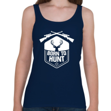PRINTFASHION Born to hunt - Női atléta - Sötétkék