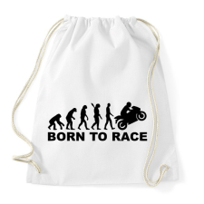 PRINTFASHION Born to race - Sportzsák, Tornazsák - Fehér tornazsák