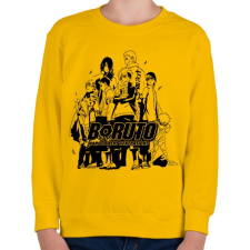 PRINTFASHION Boruto - Gyerek pulóver - Sárga gyerek pulóver, kardigán