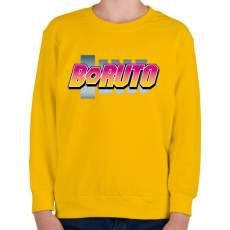 PRINTFASHION BORUTO logo színes - Gyerek pulóver - Sárga