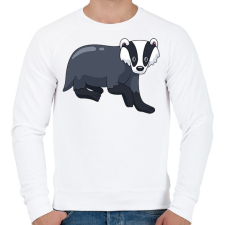 PRINTFASHION Borz - Férfi pulóver - Fehér férfi pulóver, kardigán