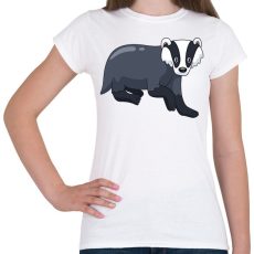 PRINTFASHION Borz - Női póló - Fehér