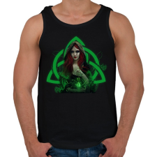 PRINTFASHION boszorkány - Férfi atléta - Fekete atléta, trikó