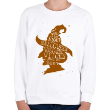 PRINTFASHION Boszorkány - Gyerek pulóver - Fehér gyerek pulóver, kardigán