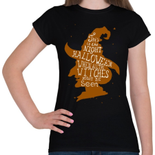 PRINTFASHION Boszorkány - Női póló - Fekete női póló