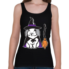 PRINTFASHION boszorkány nyuszi - Női atléta - Fekete női trikó