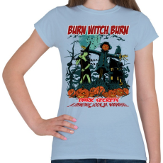 PRINTFASHION Boszorkányégetés - Női póló - Világoskék