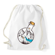 PRINTFASHION Bottle of Mountains - Sportzsák, Tornazsák - Fehér tornazsák