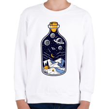 PRINTFASHION Bottle of the night - Gyerek pulóver - Fehér gyerek pulóver, kardigán