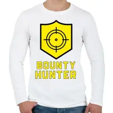 PRINTFASHION Bounty Hunter - Férfi hosszú ujjú póló - Fehér férfi póló