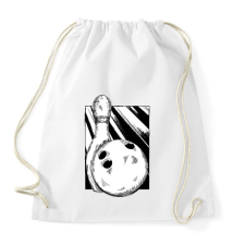 PRINTFASHION Bowling - Sportzsák, Tornazsák - Fehér tornazsák