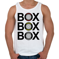 PRINTFASHION box box box - Férfi atléta - Fehér atléta, trikó