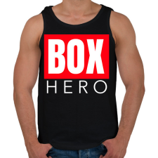 PRINTFASHION BOX HERO - Férfi atléta - Fekete atléta, trikó