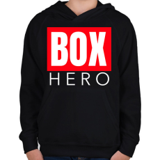 PRINTFASHION BOX HERO - Gyerek kapucnis pulóver - Fekete
