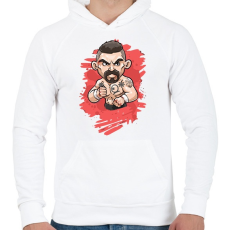 PRINTFASHION BOYKA - Férfi kapucnis pulóver - Fehér