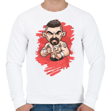 PRINTFASHION BOYKA - Férfi pulóver - Fehér férfi pulóver, kardigán