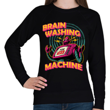 PRINTFASHION brain washing machine - Női pulóver - Fekete női pulóver, kardigán