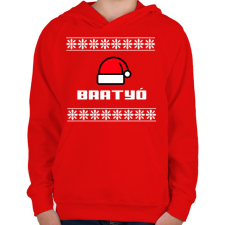 PRINTFASHION BRATYÓ - Gyerek kapucnis pulóver - Piros gyerek pulóver, kardigán