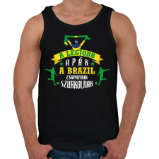 PRINTFASHION Brazil csapat - Férfi atléta - Fekete atléta, trikó
