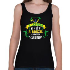PRINTFASHION Brazil csapat - Női atléta - Fekete