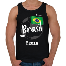 PRINTFASHION Brazília - Férfi atléta - Fekete atléta, trikó