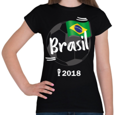 PRINTFASHION Brazília - Női póló - Fekete