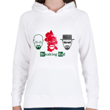 PRINTFASHION Breaking Bad - Női kapucnis pulóver - Fehér női pulóver, kardigán